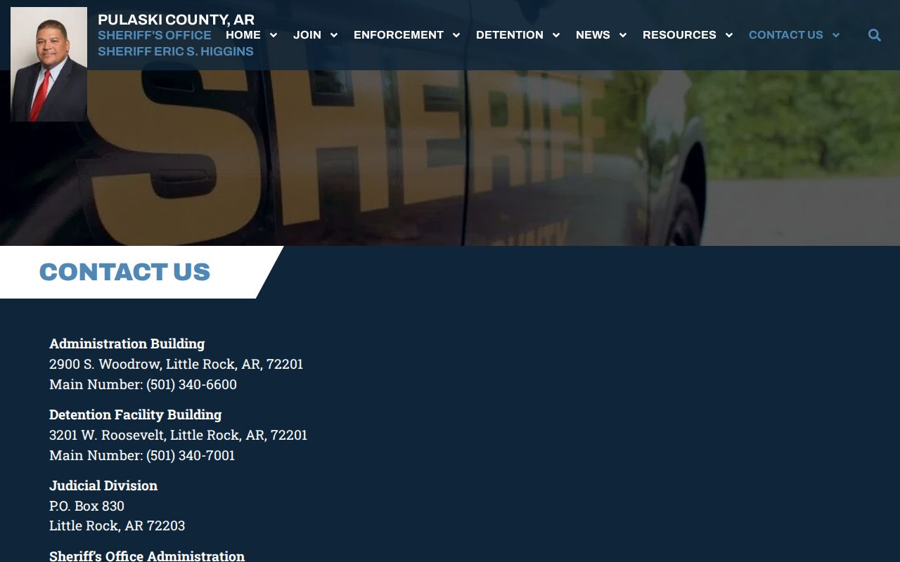 Pulaski County warrant records phone contact